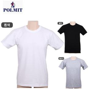 남학생교복 면티 라운드넥 반팔 티셔츠 멜란지 100