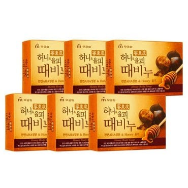 신세계 규격 무궁화  허니&율피 때비누 90g*(6개)