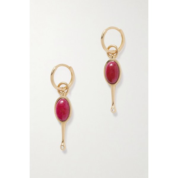 루비 다이아몬드 후프 귀걸이 46376663162972456