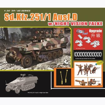 드래곤 BD6984 1대35 Sd.Kfz.251/1 Ausf.D - 야간 투시경 및 인형 세트 포함