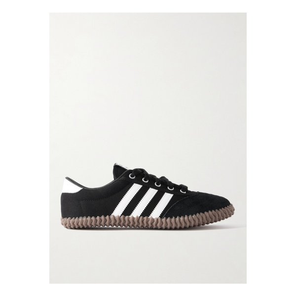 발리 스웨이드 가죽 트리밍 캔버스 스니커즈 블랙 46376663162926198