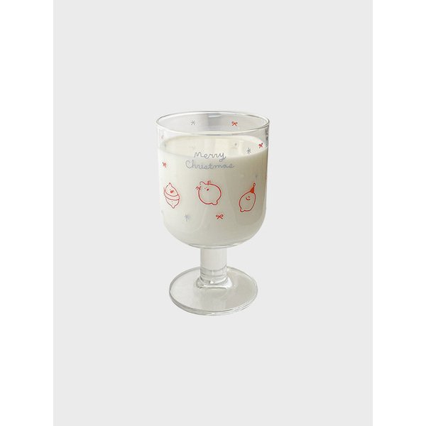 세모 크리스마스 유리컵