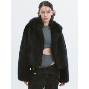 MIA FAUX FUR JACKET BLACK