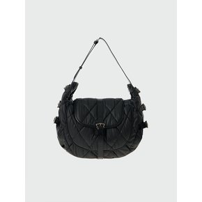 HIND Buckled Hobo Bag - Black