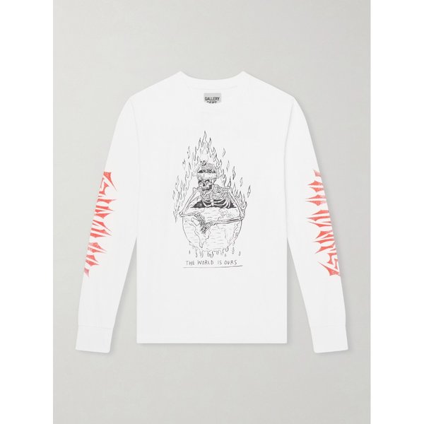 더 월드 이즈 아워스 프린트 코튼 저지 티셔츠 46376663163001741