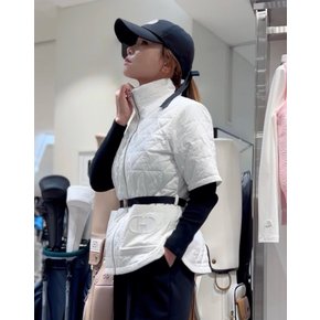 [23FW] 화이트 변형 퀼팅 점퍼 HWJU3D711OW