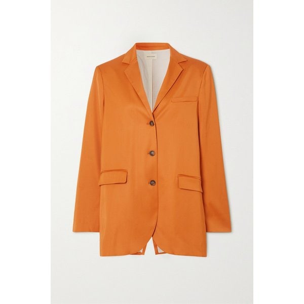 루루 드 시종 선드 오버사이즈 새틴 블레이저 45666037504532299