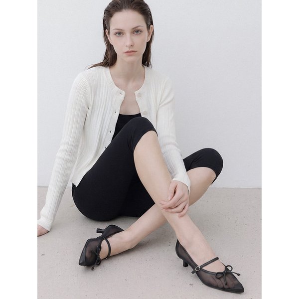 2064 Zena Ribbon Mash Pumps 4cm