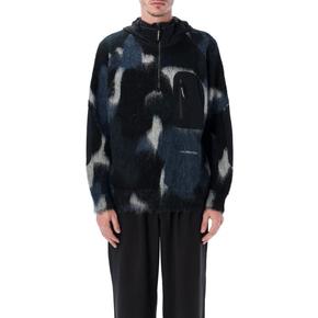 25FW 앤드원더 후드 티셔츠 5745284063404 BLACK MIX DOM