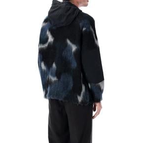 25FW 앤드원더 후드 티셔츠 5745284063404 BLACK MIX DOM