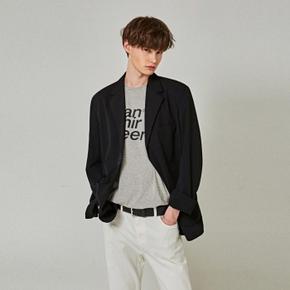 PLAIN OVER SINGLE BLAZER_BLACK (2488582)