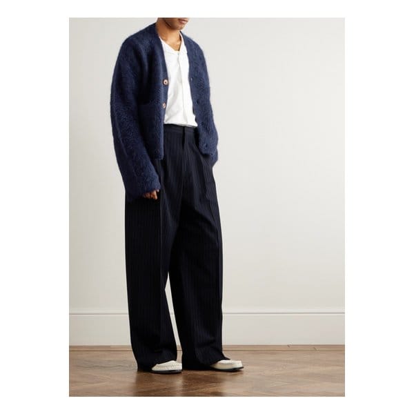 세퍼 리 알파카 혼방 가디건 블루 46376663162877971