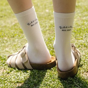 Rear logo rib socks [TISU07AC02]_5color