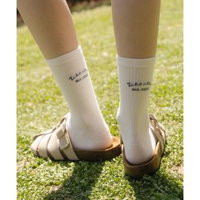 Rear logo rib socks [TISU07AC02]_5color