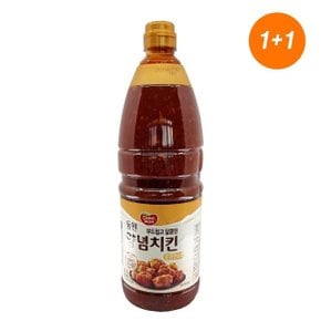 [1+1]동원 부드럽고 달콤한 순한맛 대용량 양념치킨 매운치킨소스 2.1kg