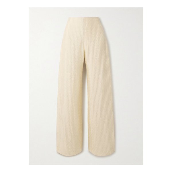 드레스덴 실크 클로케 와이드 팬츠 아이보리 1647597357036383