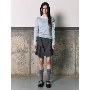 [Soft Rib+] Boat Neck TShirts  Sky Blue (KE6140M05Q)