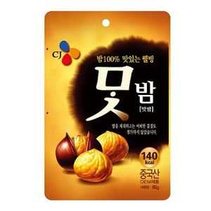 제이큐 과자 간식 스낵 문구사무/CJ 맛밤 80g X ( 3매입 )