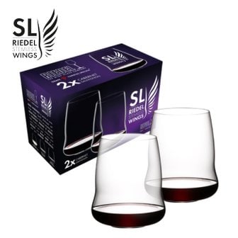 Riedel 리델 와인잔 SL 스템리스 윙스 2본입 글라스 시리즈 카베르네 메를로 외 2종