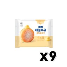 매일우유 생크림도넛 슈크림 베이커리빵 95g x 9개