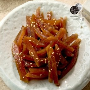 순창문옥례식품 명인 된장 무 장아찌 1kg 밀폐용기