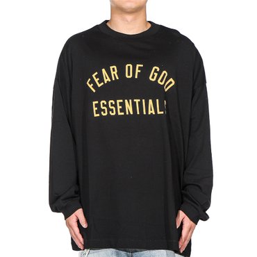 피어오브갓 남성 에센셜 긴팔 티셔츠 (125BT244200F BLACK) 24FW
