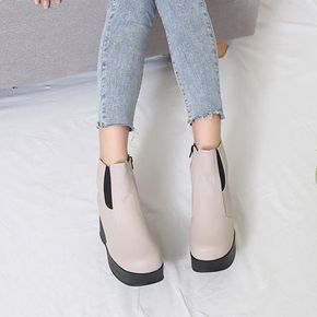 부티 발목구두 가을 봄부츠 봄신발 발목 통굽 여성화