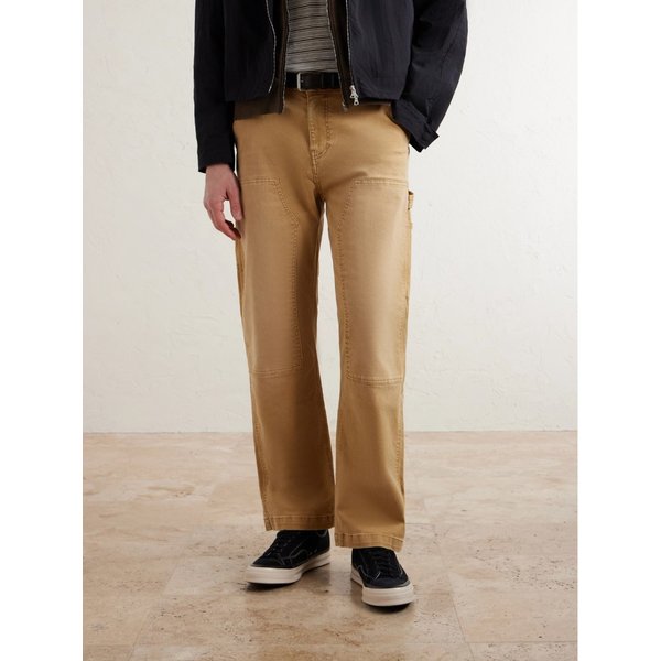 노란 스웨이드 트림 캔버스 스니커즈 46376663162929870