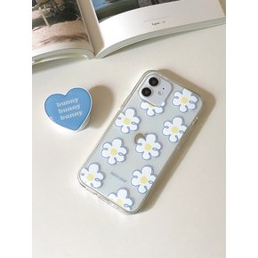 Blue flower case  (Jelly/Jelly hard case)