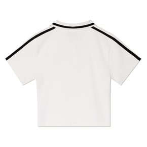 BOLD LOGO CROP PK T-SHIRT_WHITE