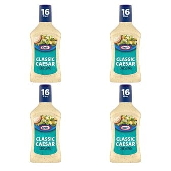  [해외직구]크래프트 클래식 시저 드레싱 473ml 4팩/ Kraft Classic Caesar Dressing 16oz