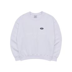 ADLV CIRCLE WAPPEN BASIC SWEAT SHIRT WHITE-ADLV와펜