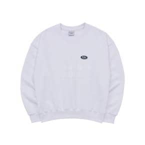 ADLV CIRCLE WAPPEN BASIC SWEAT SHIRT WHITE-ADLV와펜