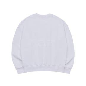 ADLV CIRCLE WAPPEN BASIC SWEAT SHIRT WHITE-ADLV와펜