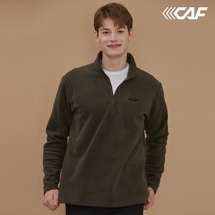 트래스패스 르까프 23FW 남성 하프 집업 플리스티셔츠 카키