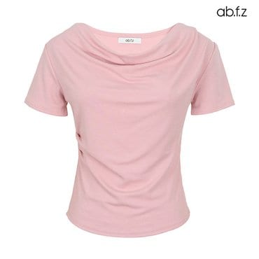 ab.f.z [ab.f.z/신상] 드레이프 셔링 반팔 티셔츠 (AFZ2MK35A)