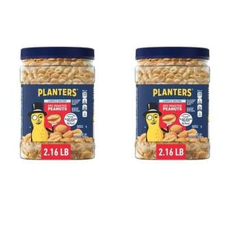  미국직구 Planters 플랜터스 라이틀리 솔티드 드라이 로스티드 땅콩 978g 2팩