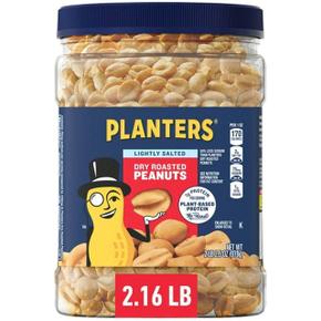 미국직구 Planters 플랜터스 라이틀리 솔티드 드라이 로스티드 땅콩 978g 2팩