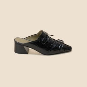 Ribbon point mule(black) DG2CA24501BLK