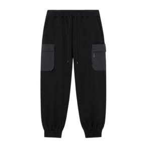 (유니)EDGE SLIT POCKET JOGGER PANTS (BLACK) [LSRSCPJ107M]