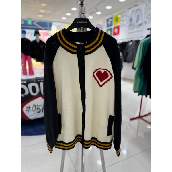 [여주점] 남여공용 퍼피하트 니트집업가디건 JFZZ52A05