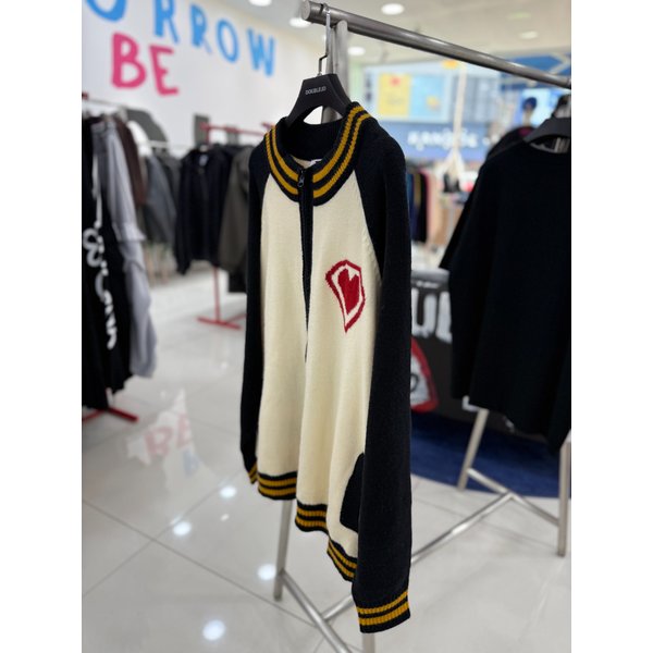 [여주점] 남여공용 퍼피하트 니트집업가디건 JFZZ52A05