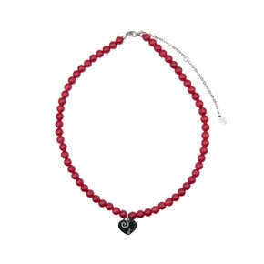 eternal gemstone necklace-red