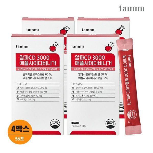 아이엠미 알파CD 3000 애플사이다비니거 4박스