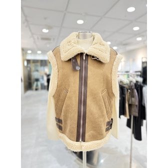 에고이스트 [부산점] 인조무스탕 집업베스트 ER4JM001