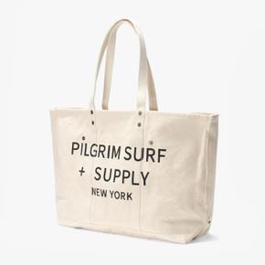 PILGRIM SURF SUPPLY/필그림 서프 서플라이/ GEAR TOTE/화이트 토트백/NATURAL/PLE2M80004A04