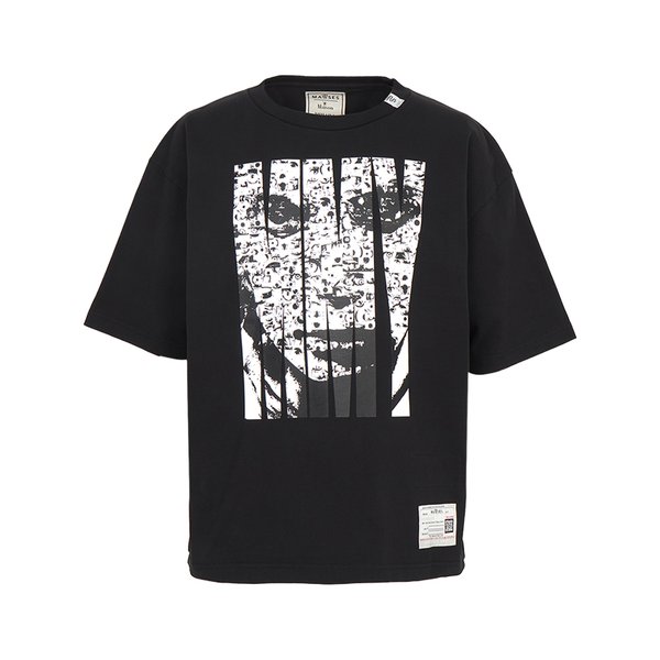 [부산점] 메종미하라야스히로 X MASSES 남성 반팔티셔츠  C15TS042 BLACK