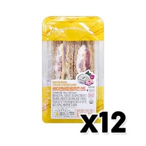 베이컨 바질크림치즈 샌드위치 베이커리빵 149g x 12개