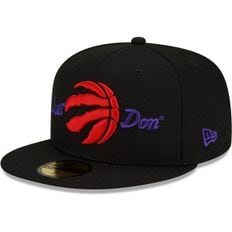 [해외] 689223 뉴에라 모자 NBA 토론토 랩터스 x Just Don 59FIFTY Fitted Hat Black