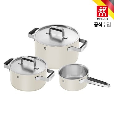 헹켈 [즈윌링] 퓨어 쿡웨어 3P 아이보리 (HK1028807)
